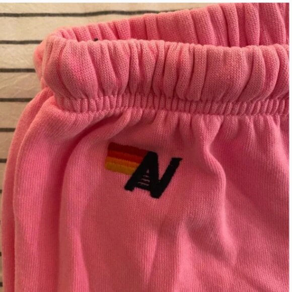 Aviator Nation Pink/Black Bolt Sweatpants XS - Picture 3 of 5
